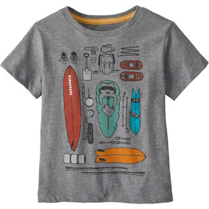 Patagonia Graphic Organic T-Shirt Kinder grau