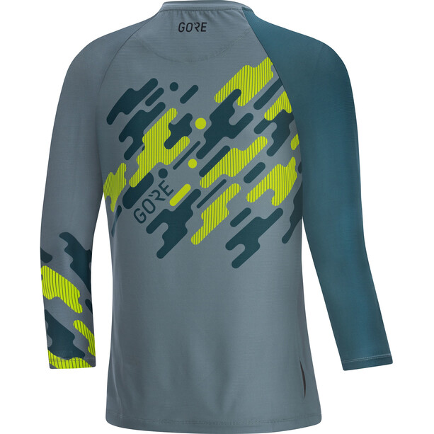 GOREWEAR C5 Trail Koszulka z jerseyu z rękawem 3/4 Kobiety, szary/niebieski