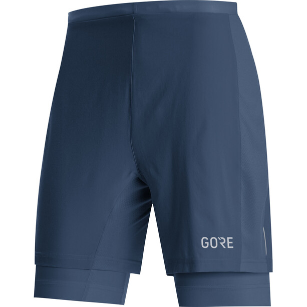 GOREWEAR R5 2in1 Shorts Men deep water blue