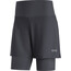 GOREWEAR R5 2-i-1 shorts Damer, sort