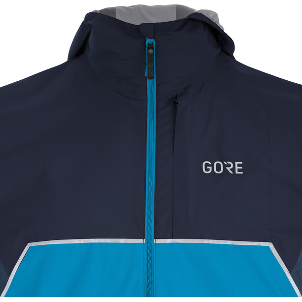 GOREWEAR R7 Partial Gore-Tex Infinium Hooded Jacket Men dynamic cyan/orbit blue