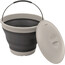 Outwell Collaps Bucket con Tapa, gris/blanco