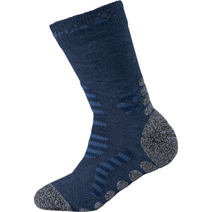 Jack Wolfskin Hiking Stripe Classic Cut Socken Kinder blau/grau
