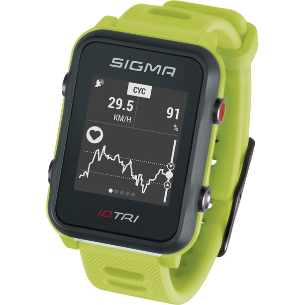 SIGMA SPORT iD.TRI Basic Zegarek sportowy, zielony/czarny