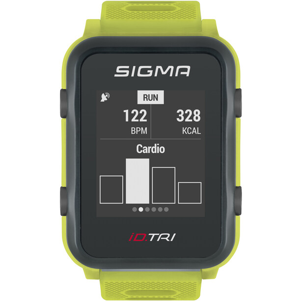 SIGMA SPORT iD.TRI Multi-Sport Watch Set neon green
