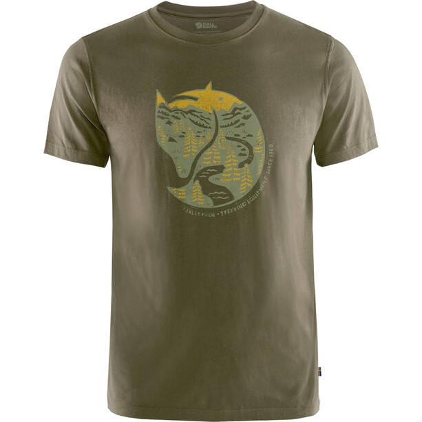 Fjällräven Arctic Fox T-Shirt Herren oliv