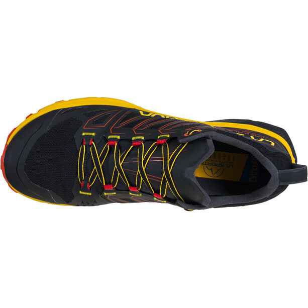 La Sportiva Jackal Zapatillas Running Hombre, negro/amarillo