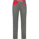 La Sportiva Temple Pantalones Mujer, gris/rojo