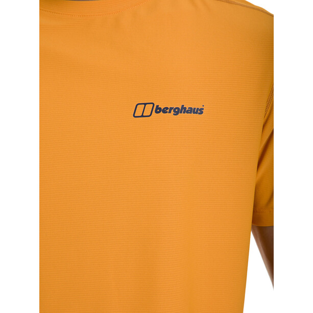 Berghaus 24/7 Tech Base Camiseta de cuello redondo SS Hombre, amarillo