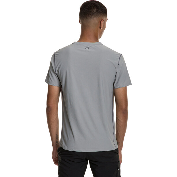 Berghaus 24/7 Tech Base Camiseta de cuello redondo SS Hombre, gris