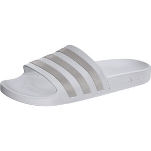 adidas Adilette Aqua Slides Men footwear white/platin metal/footwear white footwear white/platin metal/footwear white