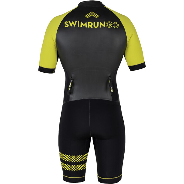Colting Wetsuits Swimrun Go Combinaison Homme, noir/jaune