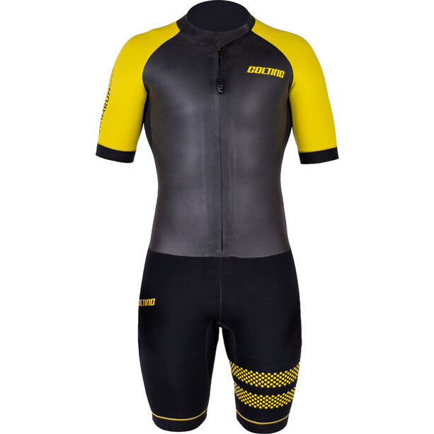 Colting Wetsuits Swimrun Go Wetsuit Men black/yellow