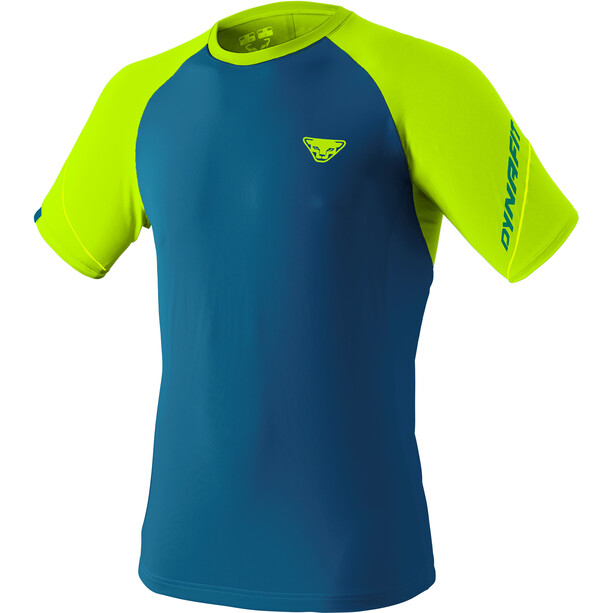 Dynafit Alpine Pro T-Shirt Heren, blauw/geel