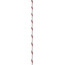 Edelrid Static Low Stretch Cuerda 10,5mm x 50m, blanco/rojo