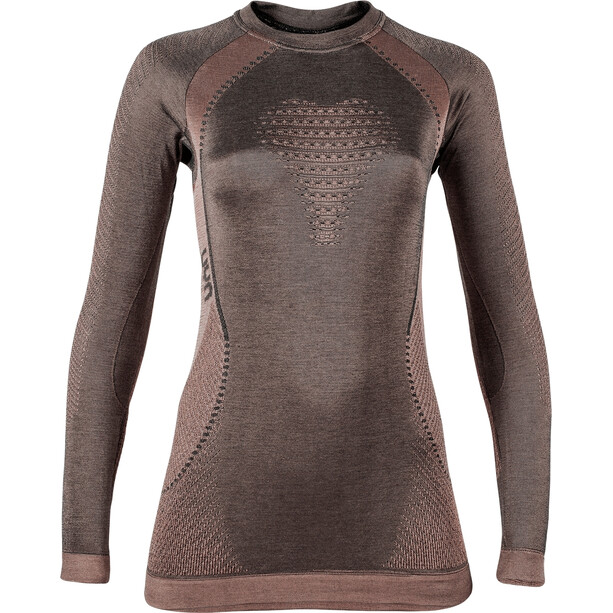 UYN Cashmere Silky UW T-shirt manches longues à col rond Femme, marron