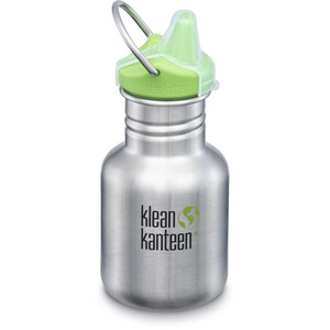 Klean Kanteen Classic Flasche 355ml mit New Sippy Cap Kinder brushed stainless brushed stainless