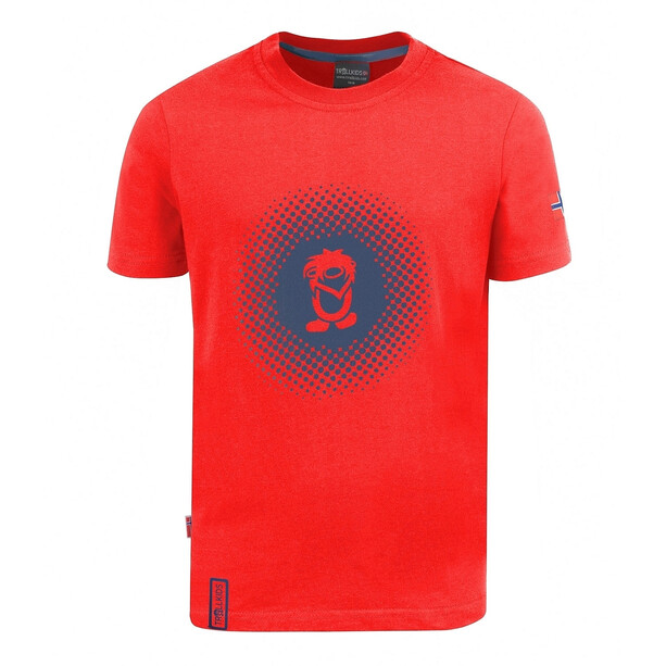 TROLLKIDS Pointillism Camiseta Niños, rojo