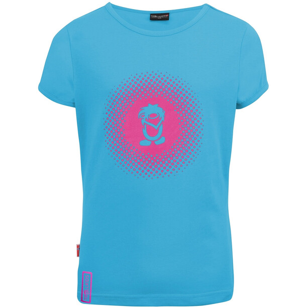 TROLLKIDS Logo T-Shirt Mädchen blau