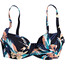 Roxy Printed Beach Classics UW D-Cup Bikini-Oberteil Damen blau/schwarz