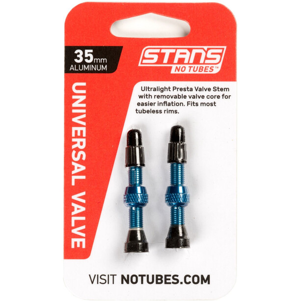 Stan's NoTubes Universal Venttiili Tubeless Presta Alumiini 35mm, sininen