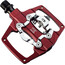 KCNC AM Trap-TI Pedali clipless Dual Side, rosso