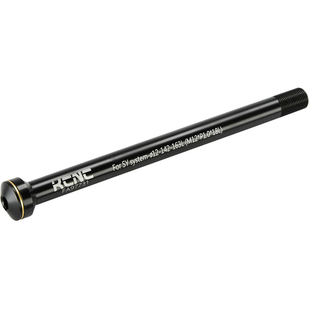 KCNC KQR08-SY Gjennom akselen 12x142mm X12 Svart