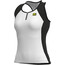 Alé Cycling Solid Color Block Top Sin Mangas Mujer, blanco/negro
