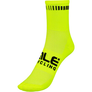 Alé Cycling Logo Q-Skin Socks Men yellow fluo/black