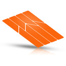 Riesel Design re:flex frame Autocollant réfléchissant, orange