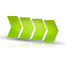Riesel Design re:flex rim Reflecterende Stickers, groen