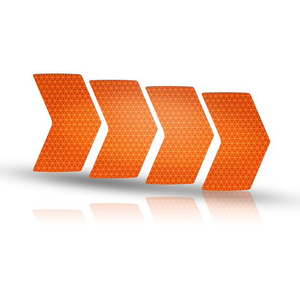 Riesel Design re:flex rim Naklejki odblaskowe, pomarańczowy