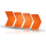 Riesel Design re:flex rim Naklejki odblaskowe, pomarańczowy