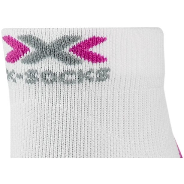 X-Socks Run Discovery Chaussettes Femme, blanc/gris