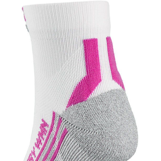 X-Socks Run Discovery Calcetines Mujer, blanco/gris