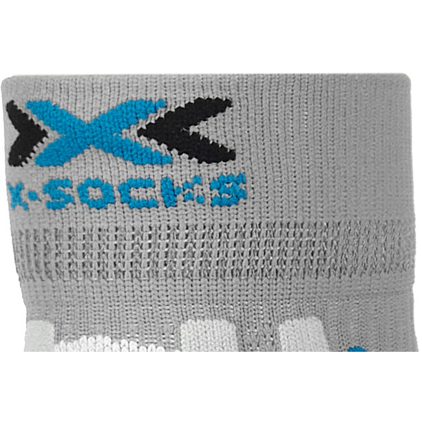 X-Socks Run Speed Two Chaussettes, gris/noir