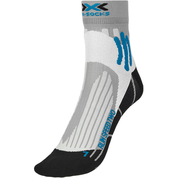 X-Socks Run Speed Two Chaussettes, gris/noir