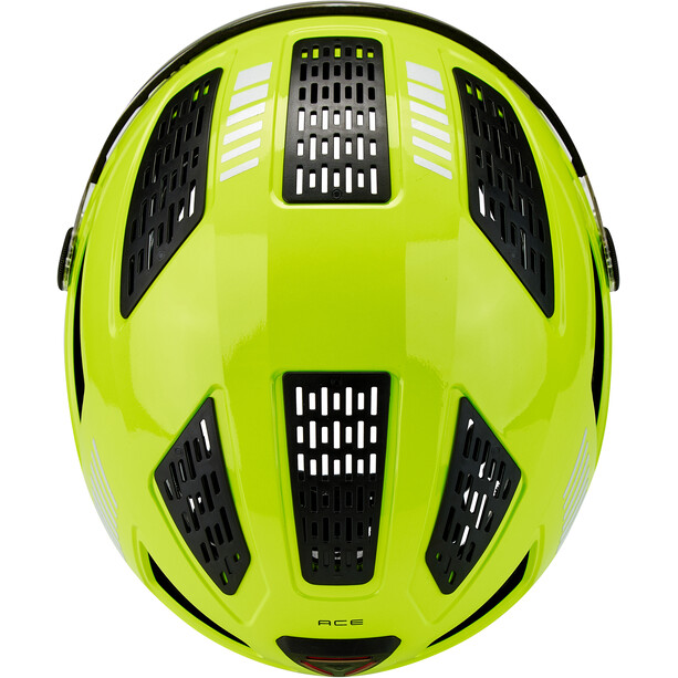 ABUS Hyban 2.0 Ace Helmet signal yellow