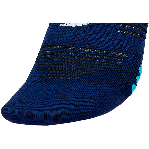 Compressport Chaussettes de compression mi-hautes, bleu/turquoise