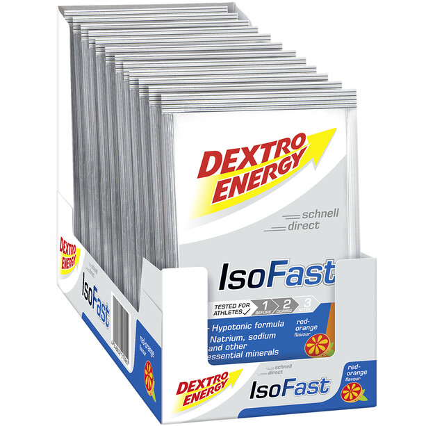 Dextro Energy IsoFast Carbo Mineral Drink Box 12 x 56g Blutorange