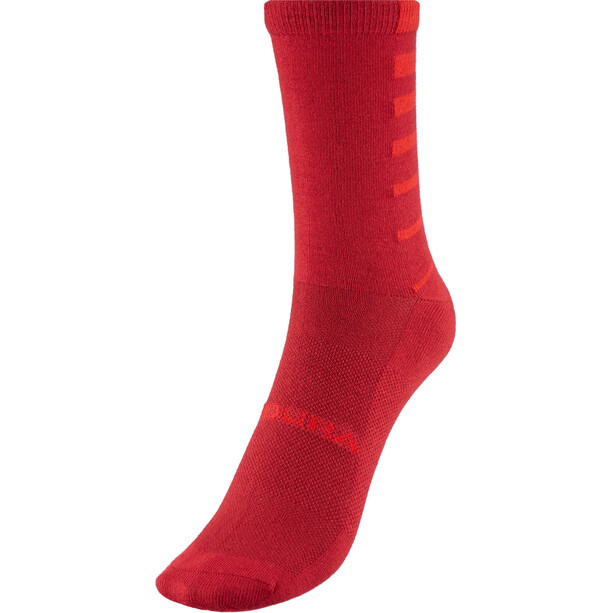 Endura Coolmax Gestreepte sokken 2 stuks Heren, rood