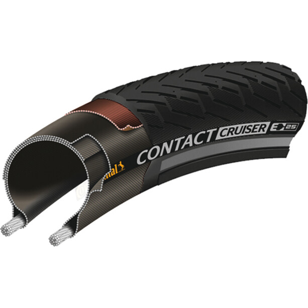 Continental Contact Cruiser Clincher Tyre 27.5x2.40" Reflex E-25 SafetySys Breaker black/black