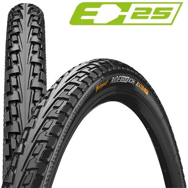 Continental Ride Tour Clincher Tyre 28x1.75" E-25 ExtraPuncture Belt black/black
