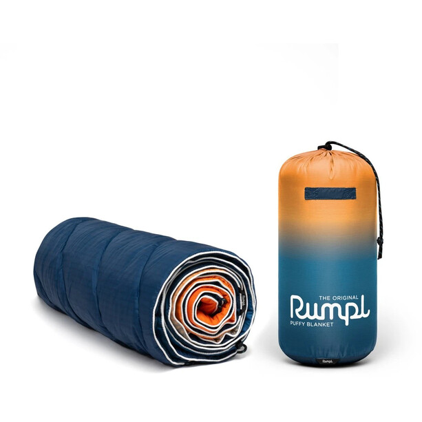 Rumpl Original Puffy Printed Blanket 1 Person, azul/naranja