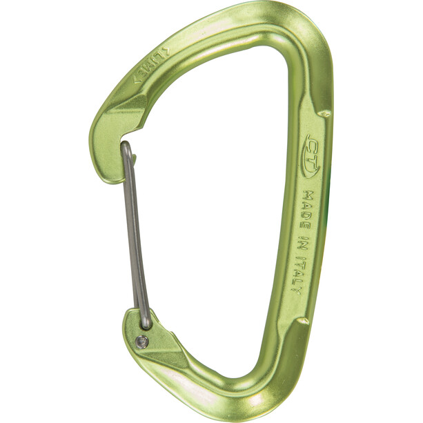 Climbing Technology Lime W Carabiner Wire Gate green
