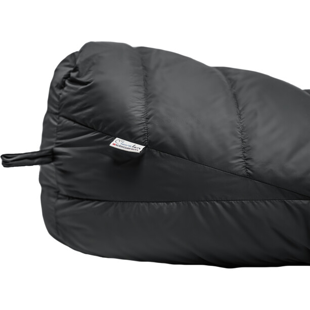 Grüezi-Bag Biopod Down Hybrid Ice Extreme 190 Sac de couchage Large, noir