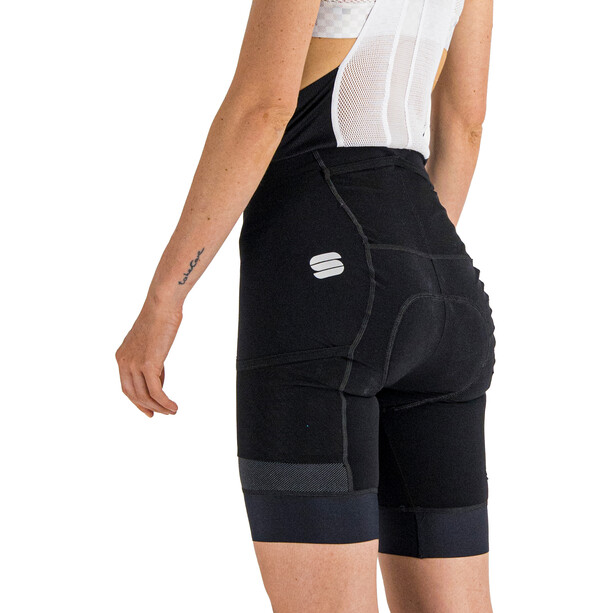 Sportful Supergiara Spodnie rowerowe na szelkach Kobiety, czarny/biały