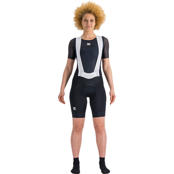 Sportful Bodyfit Pro Spodnie rowerowe na szelkach Kobiety, czarny/biały