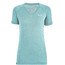 SALEWA Puez Mel Dry V-Ausschnitt Kurzarm T-Shirt Damen blau