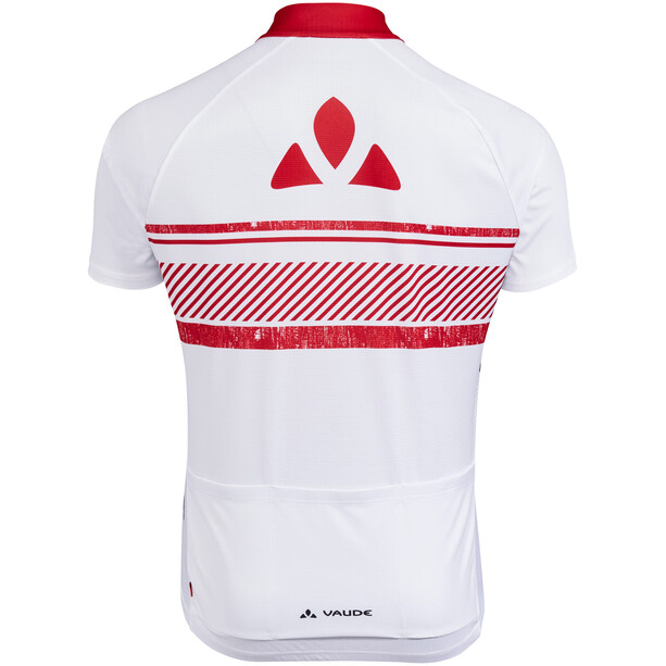 VAUDE Brand Maglietta Uomo, bianco/rosso